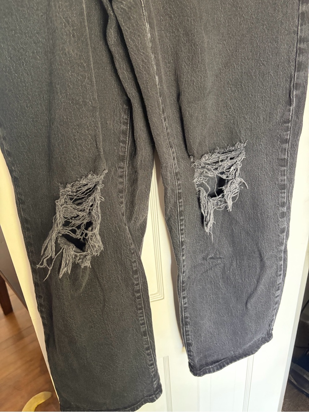 wild fable Black Distressed Baggy Jeans